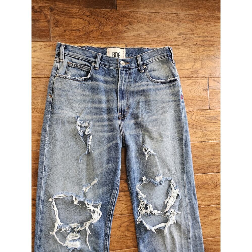 BGD Urban Outfitters Skate Fit Men's Denim Jeans Size 32x30 Distressed Grunge - Picture 2 of 7